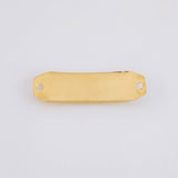 Herraje Placa Octagonal 0.6g / 2.5cm Oro Amarillo 18K