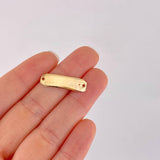 Herraje Placa Octagonal 0.6g / 2.5cm Oro Amarillo 18K