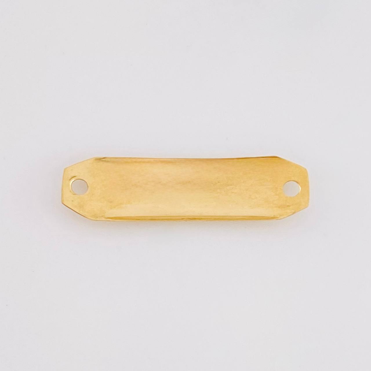 Herraje Placa Octagonal 0.5g / 2.3cm Oro Amarillo 18K