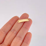 Herraje Placa Octagonal 0.5g / 2.3cm Oro Amarillo 18K
