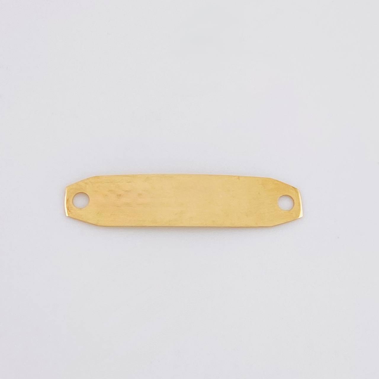 Herraje Placa Octagonal 0.35g / 2.2cm Oro Amarillo 18K