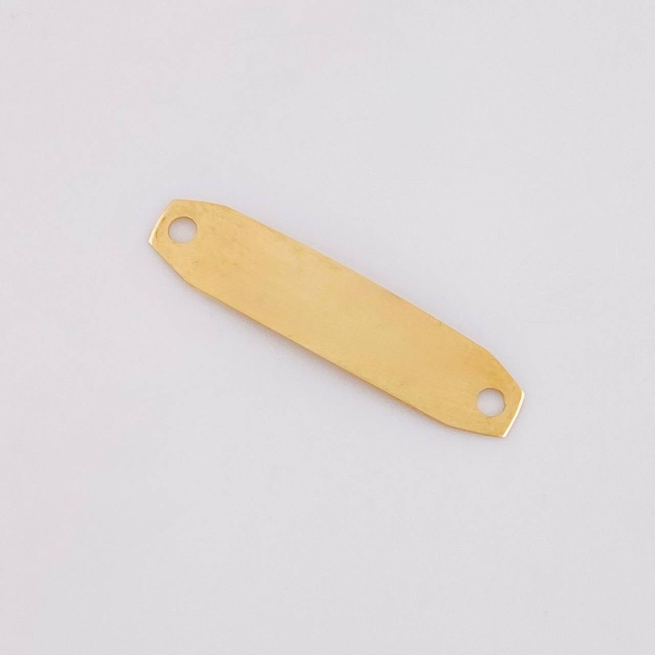 Herraje Placa Octagonal 0.35g / 2.2cm Oro Amarillo 18K