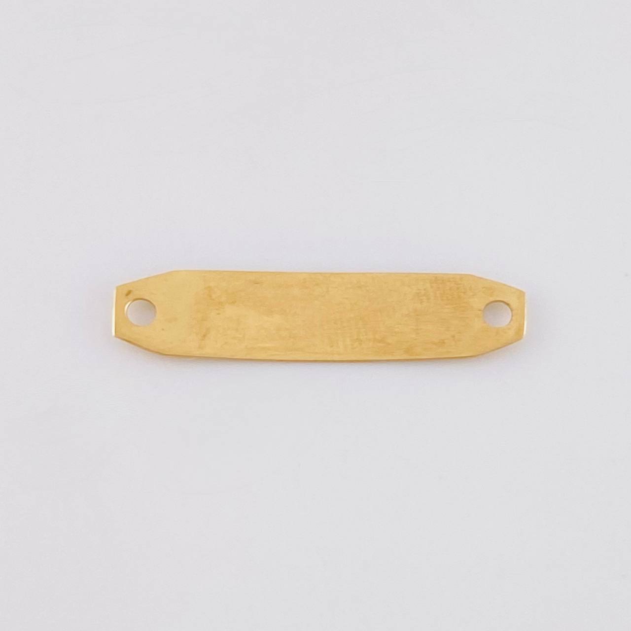 Herraje Placa Octagonal 0.35g / 2.2cm Oro Amarillo 18K