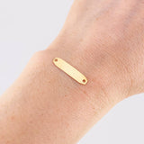 Herraje Placa Octagonal 0.35g / 2.2cm Oro Amarillo 18K
