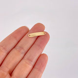 Herraje Placa Octagonal 0.35g / 2.2cm Oro Amarillo 18K