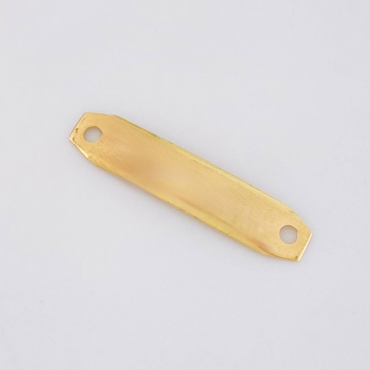 Herraje Placa Octagonal 0.35g / 2.2cm Oro Amarillo 18K