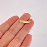 Herraje Placa Octagonal 0.35g / 2.2cm Oro Amarillo 18K