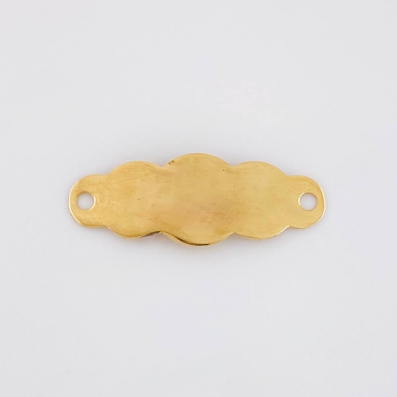 Herraje Placa Nube 0.45g / 2.2cm Oro Amarillo 18K