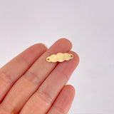 Herraje Placa Nube 0.5g / 2.2cm Oro Amarillo 18K