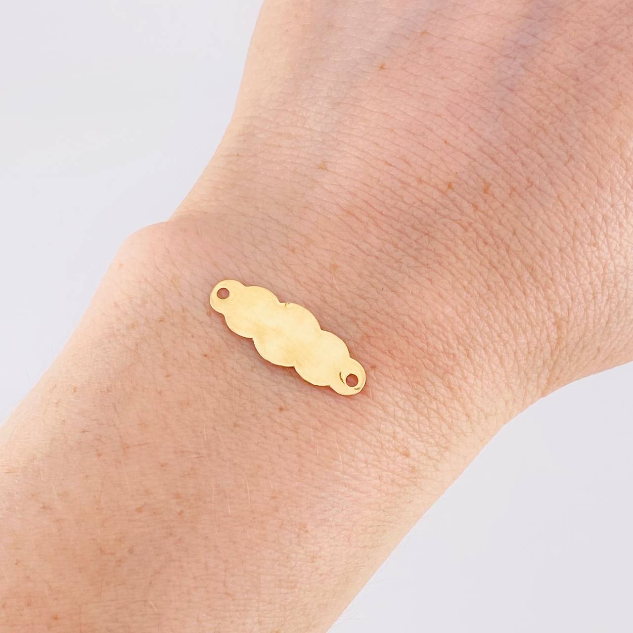 Herraje Placa Nube 0.5g / 2.2cm Oro Amarillo 18K