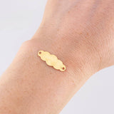 Herraje Placa Nube 0.45g / 2.2cm Oro Amarillo 18K