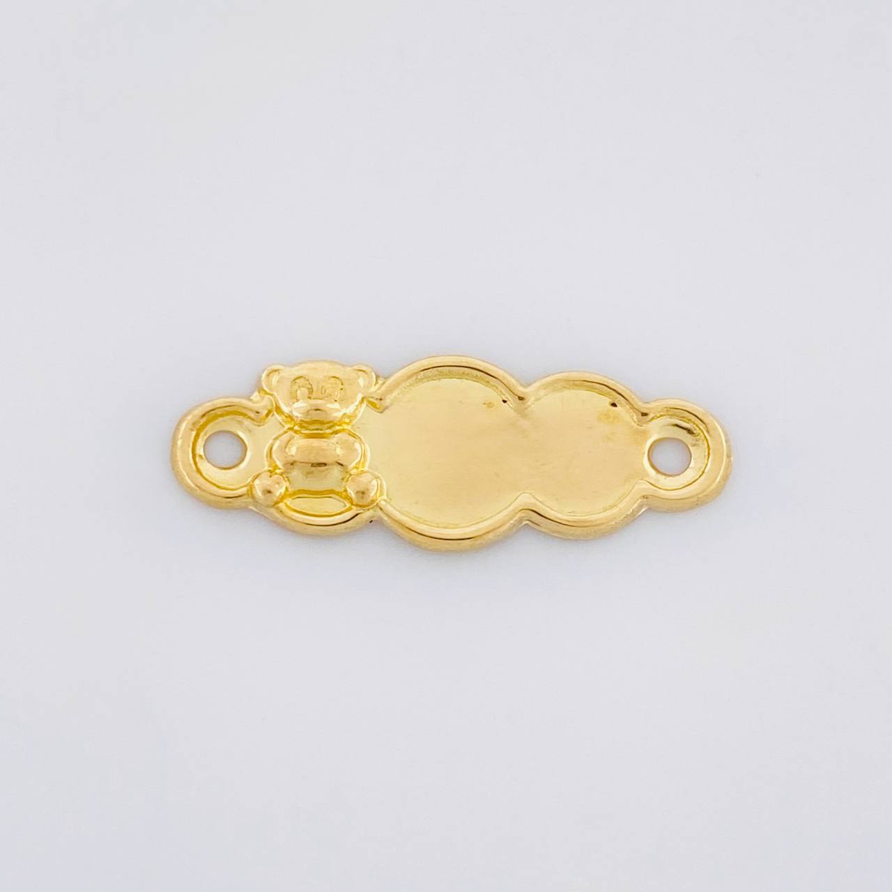 Herraje Placa Nube Oso 0.4g / 2.3cm Oro Amarillo 18K