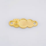 Herraje Placa Nube Oso 0.4g / 2.3cm Oro Amarillo 18K