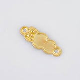 Herraje Placa Nube Oso 0.45g / 2.3cm Oro Amarillo 18K