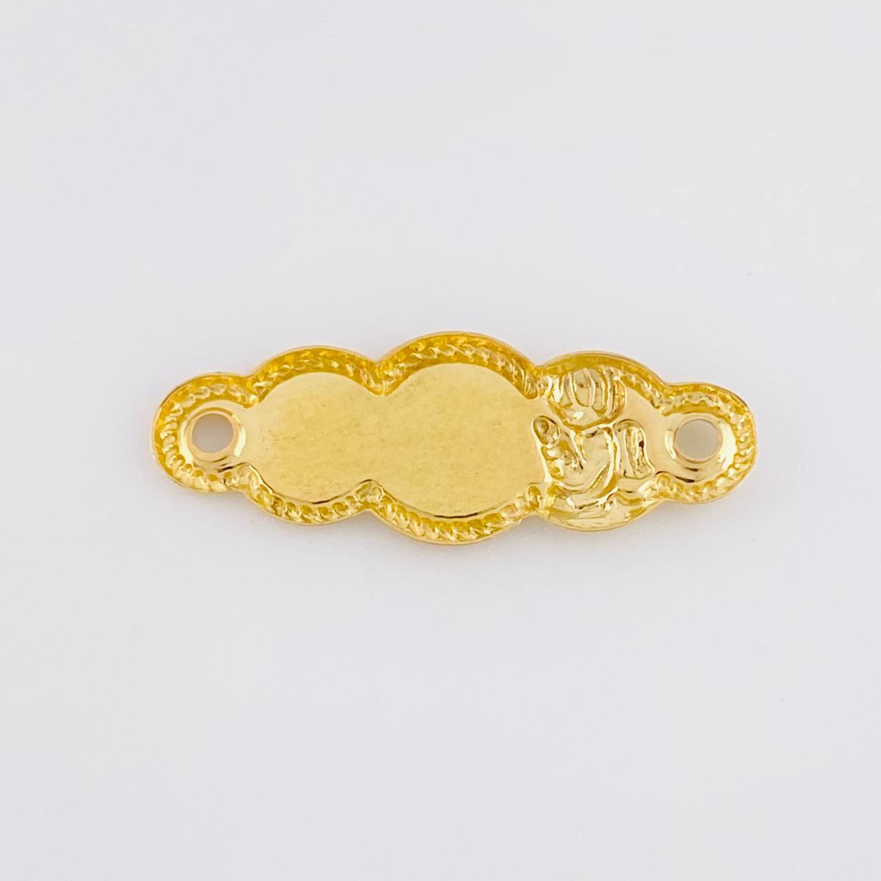 Herraje Placa Nube Ángel de la Guarda 0.45g / 2.3cm Oro Amarillo 18K