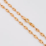 Cadena Rustica Tornillo 9.55g / 65cm / 3.6mm Oro Rosa 18K