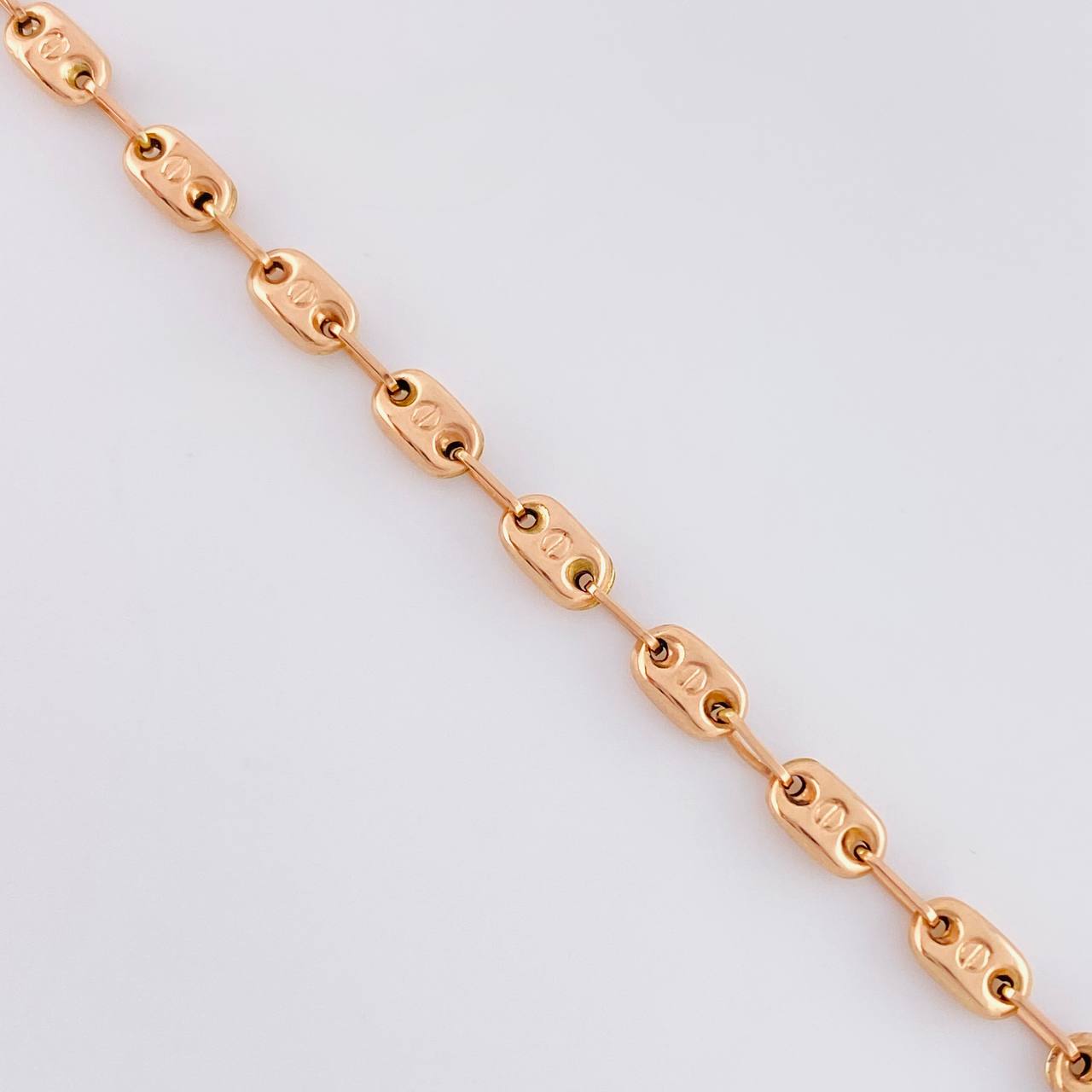 Cadena Rustica Tornillo 9.55g / 65cm / 3.6mm Oro Rosa 18K
