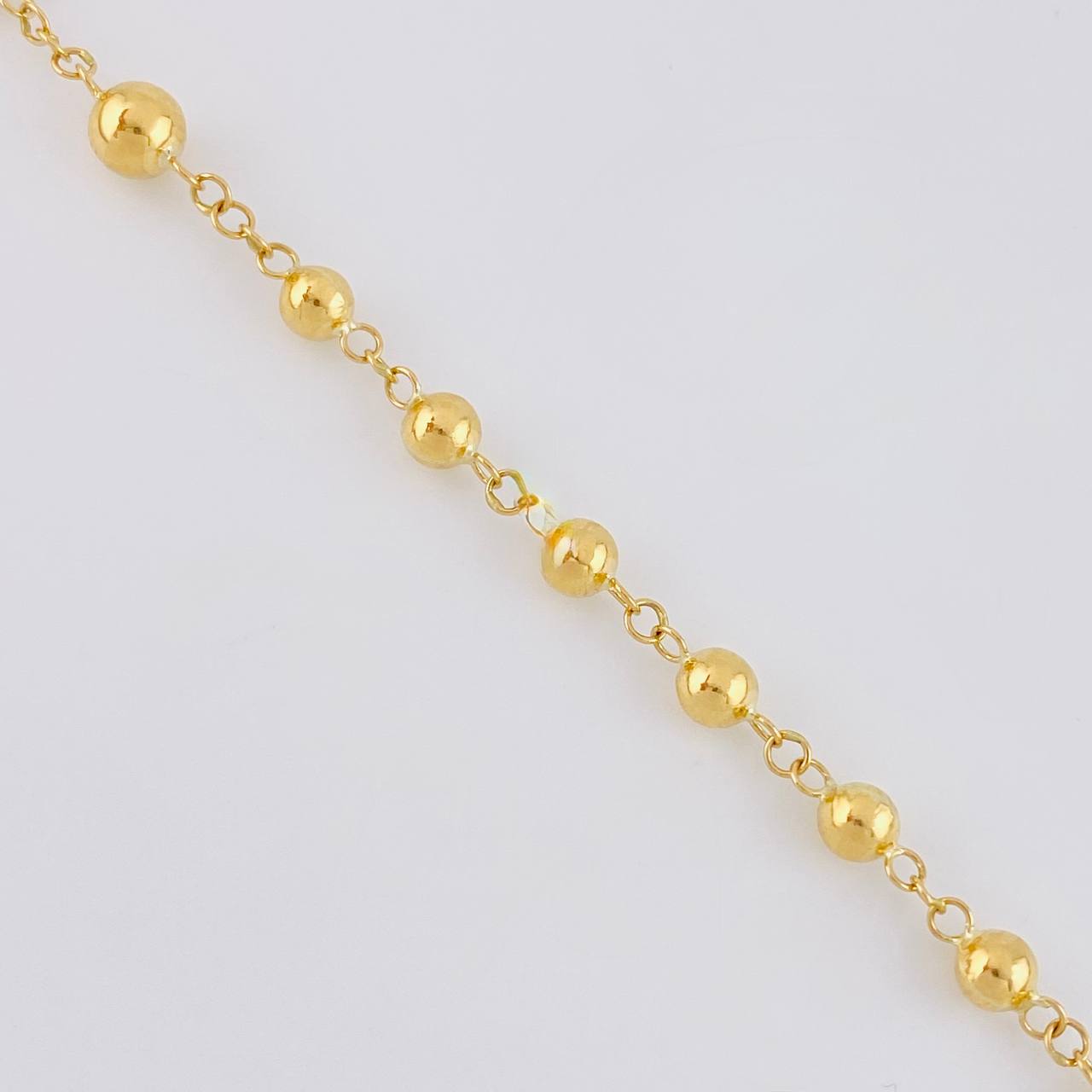 Rosario Virgen Milagrosa 8.55g / 55cm / 4mm Oro Amarillo 18K