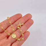 Rosario Virgen Milagrosa 8.05g / 55cm / 4mm Oro Amarillo 18K