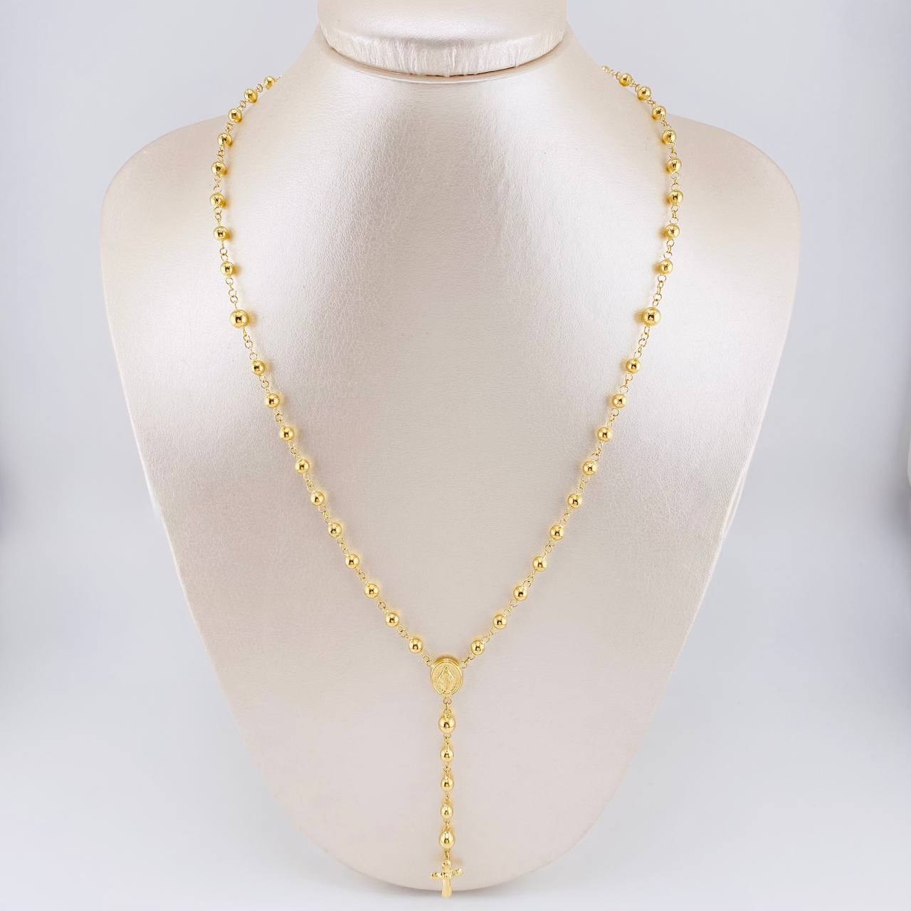 Rosario Virgen Milagrosa 8.05g / 55cm / 4mm Oro Amarillo 18K