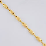 Pulso Rustico Liso 5.1g / 20.3cm / 4.5mm Oro Amarillo 18K