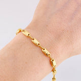 Pulso Rustico Liso 5.1g / 20.3cm / 4.5mm Oro Amarillo 18K