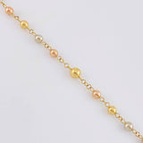Rosario Virgen Milagrosa 8.55g / 55cm / 4mm Tres Oros 18K