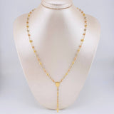 Rosario Virgen Milagrosa 8.55g / 55cm / 4mm Tres Oros 18K