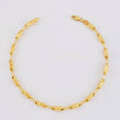 Pulso Rustico Líneas Paralelas 4.65g / 21.8cm / 3.7mm Oro Amarillo 18K