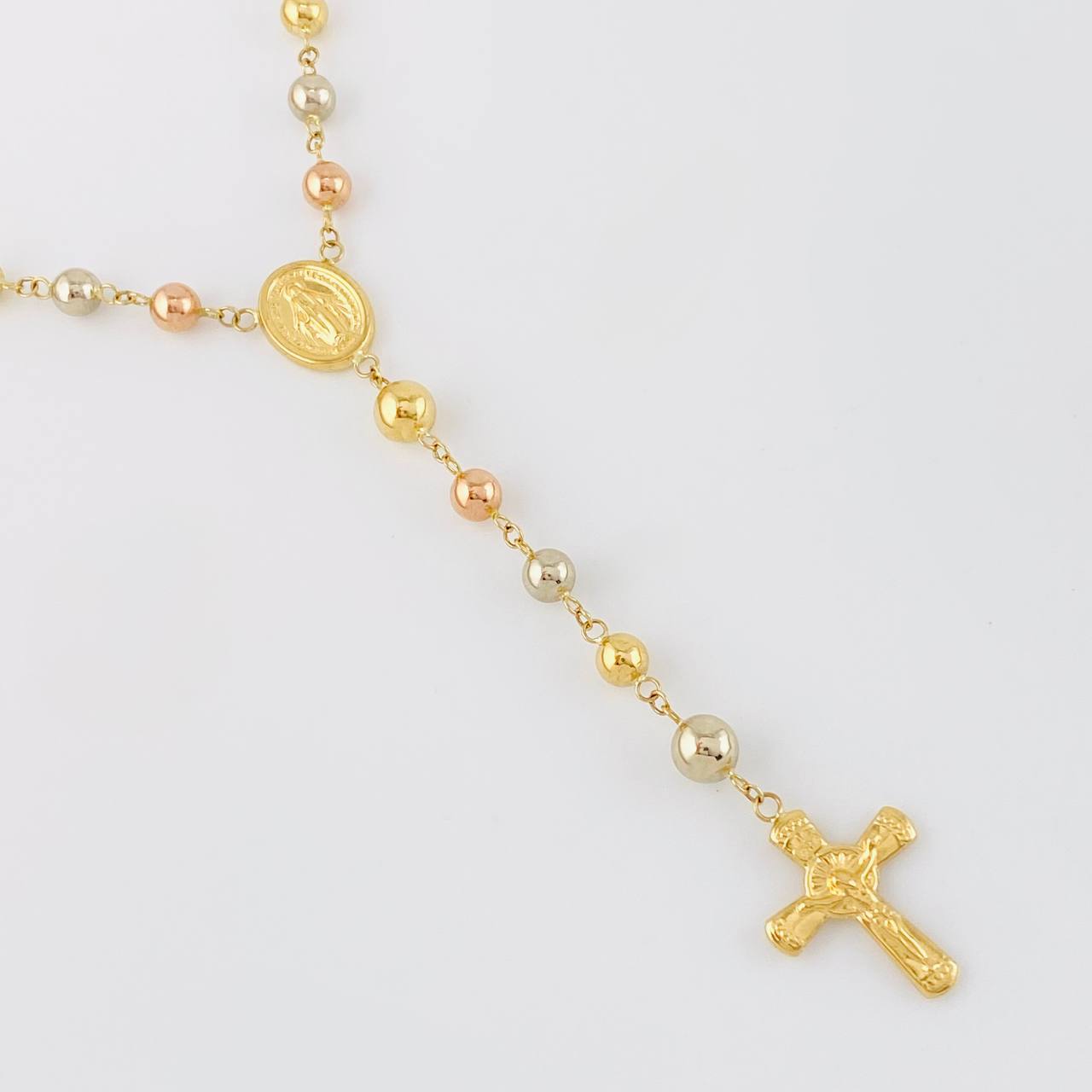 Rosario Virgen Milagrosa 12.05g / 60cm / 5mm Tres Oros 18K
