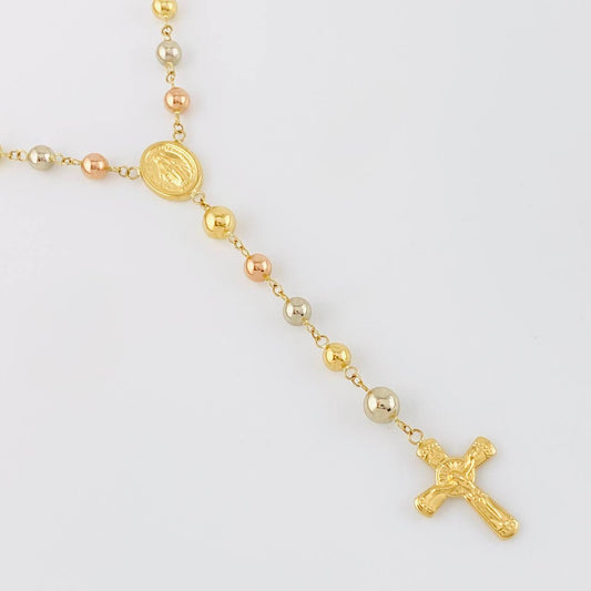 Rosario Virgen Milagrosa 12.05g / 60cm / 5mm Tres Oros 18K