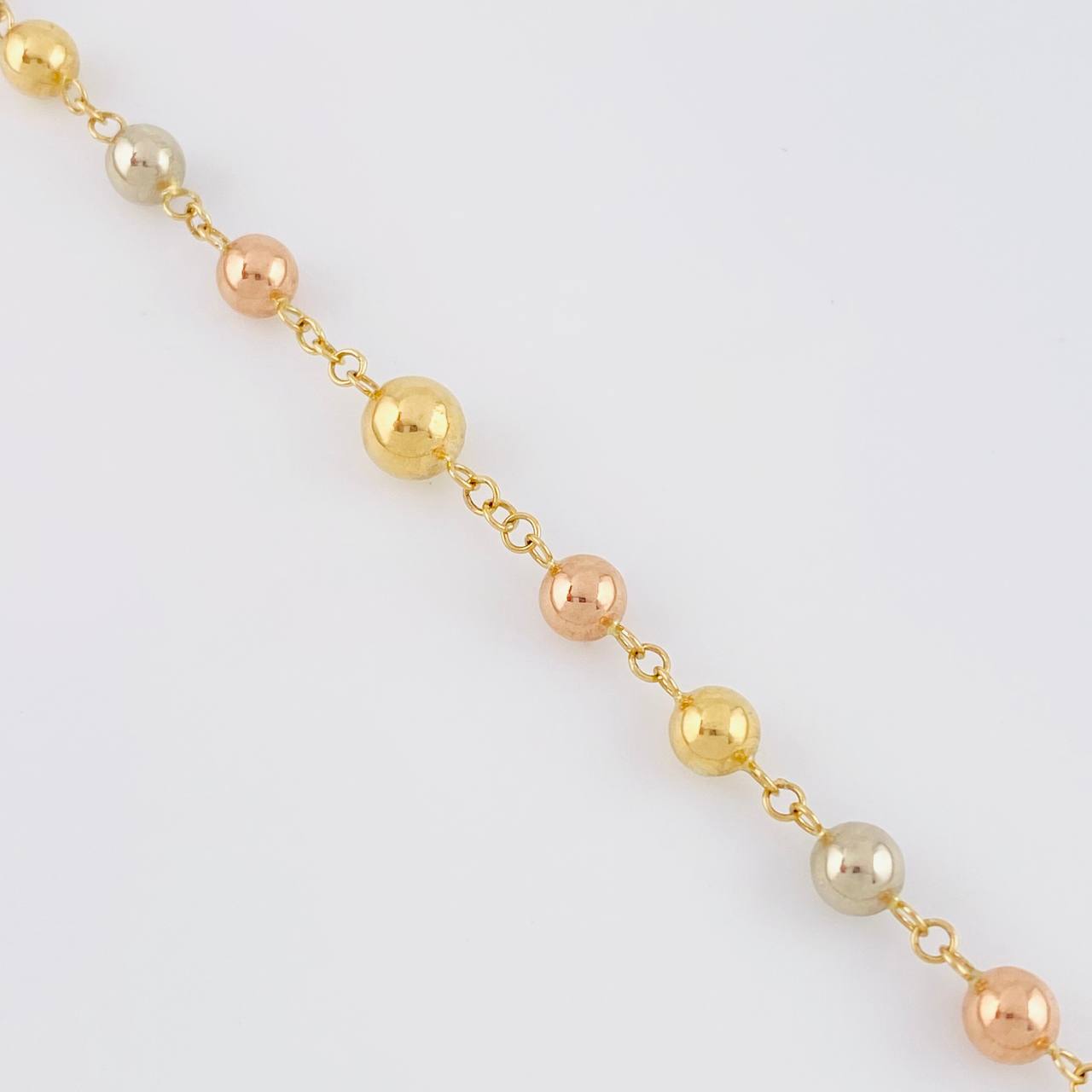 Rosario Virgen Milagrosa 12.05g / 60cm / 5mm Tres Oros 18K