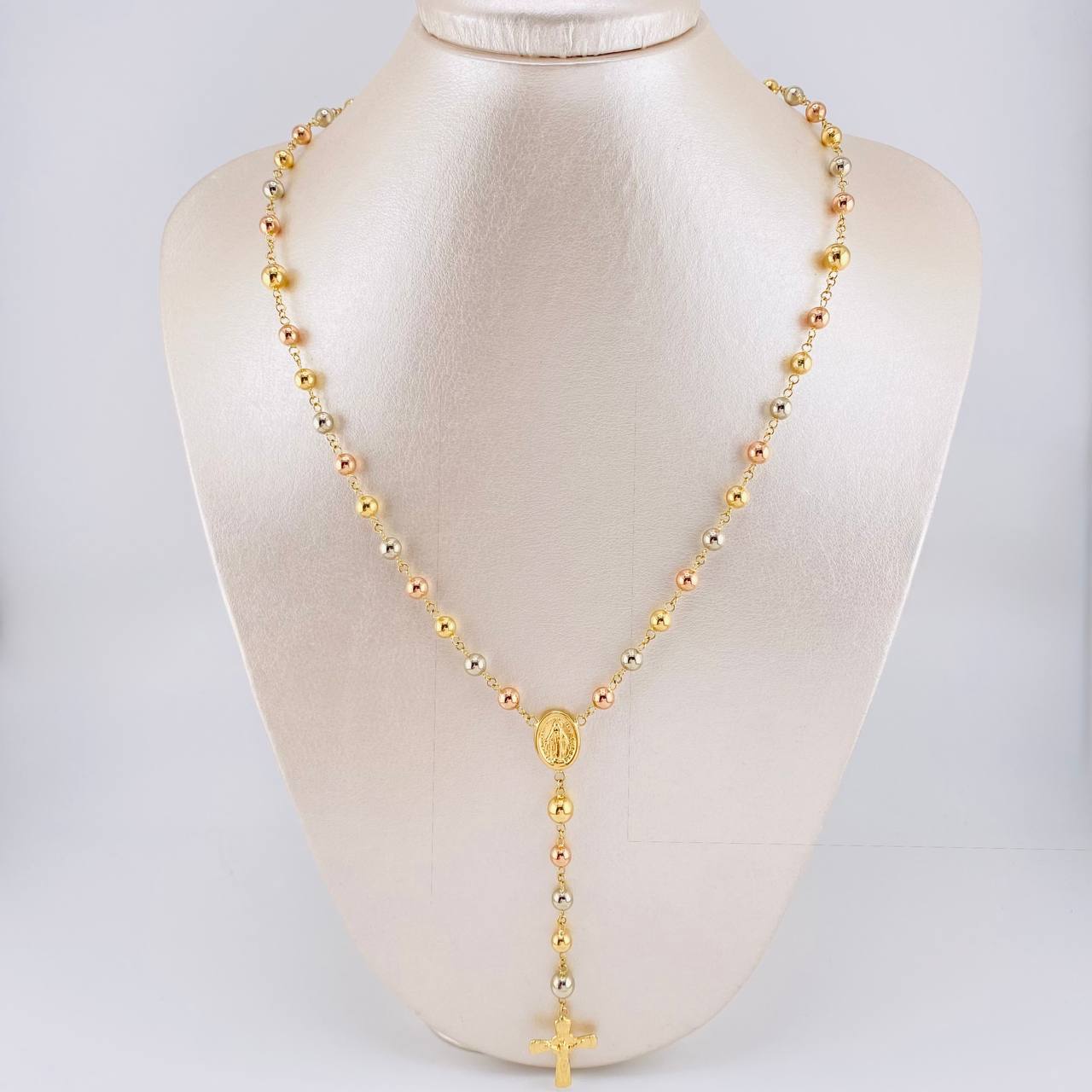 Rosario Virgen Milagrosa 12.05g / 60cm / 5mm Tres Oros 18K