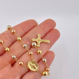 Rosario Virgen Milagrosa 12.05g / 60cm / 5mm Tres Oros 18K