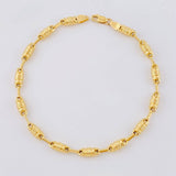 Pulso Rustico Barril 4.55g / 20.9cm / 4.1mm Oro Amarillo 18K