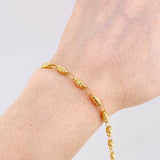 Pulso Rustico Barril 4.55g / 20.9cm / 4.1mm Oro Amarillo 18K
