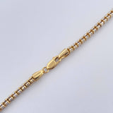 Cadena Ice 28.75gr / 60cm / 3.8mm Dos Oros Amarillo Blanco +3 18K