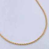 Cadena Lazo 2.25gr / 60.5cm / 1.4mm Oro Amarillo +3 18K $