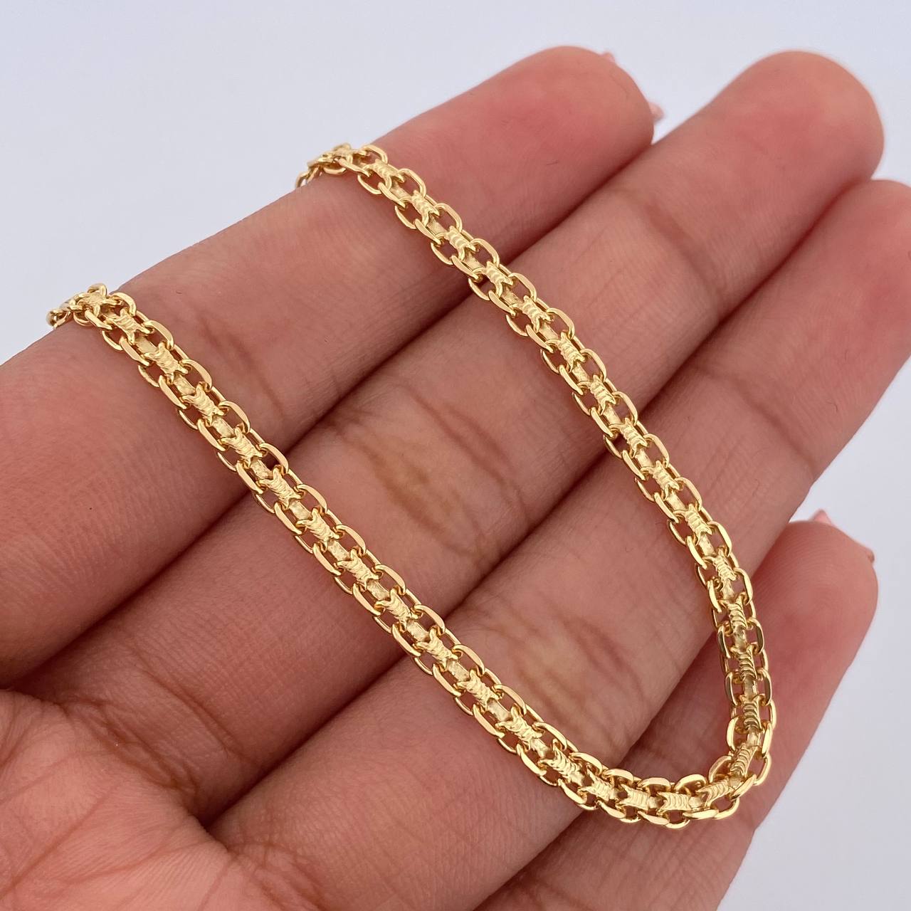 Pulso Chino 2.5gr / 18.8cm / 2.3mm Oro Amarillo +1 18K $