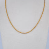 Cadena Lazo 2.25gr / 60.5cm / 1.4mm Oro Amarillo +3 18K $
