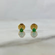Topos Bisel 0.6gr / Circon Verde Oro Amarillo &
