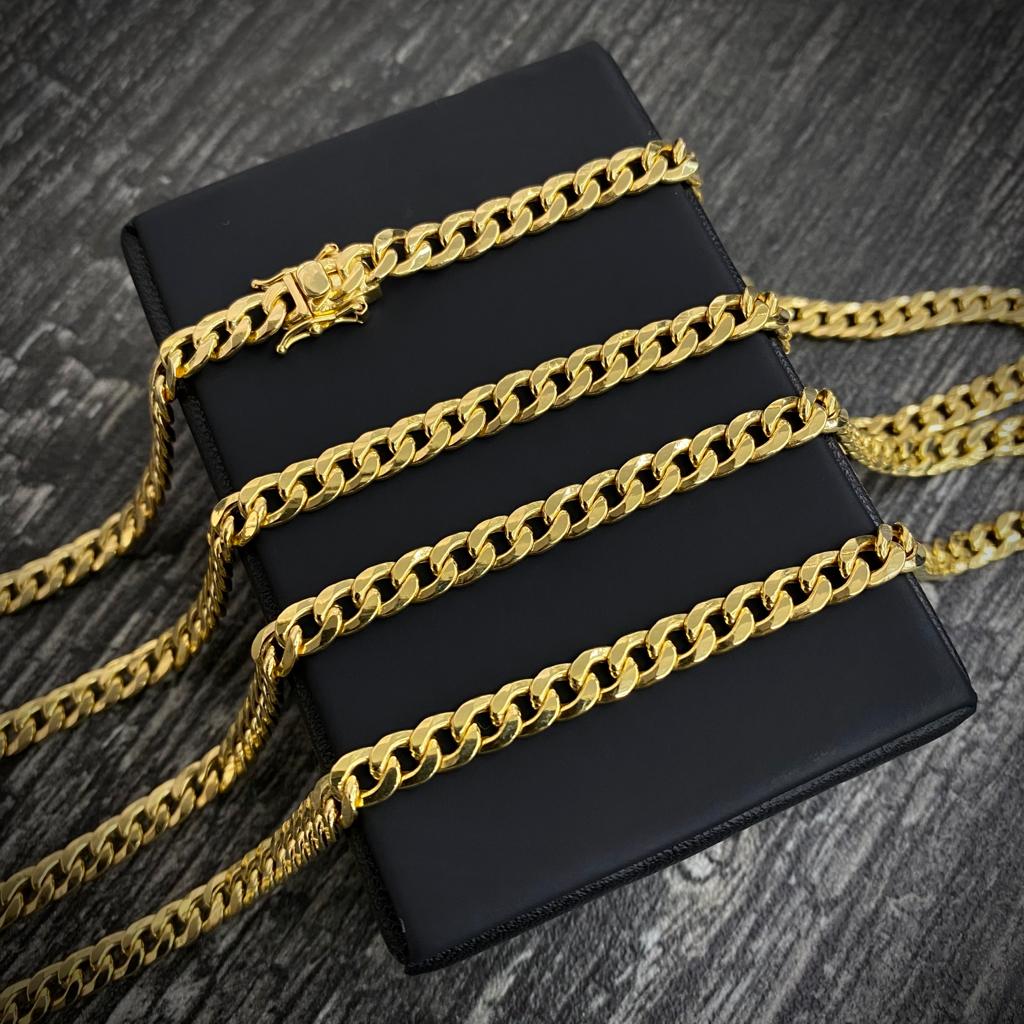 Cadena Cubana 17.45gr / 65cm / 4.9mm Oro Amarillo +3