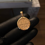 Dije San Benito Medalla 5.8gr / 3.2cm Mate Oro Amarillo