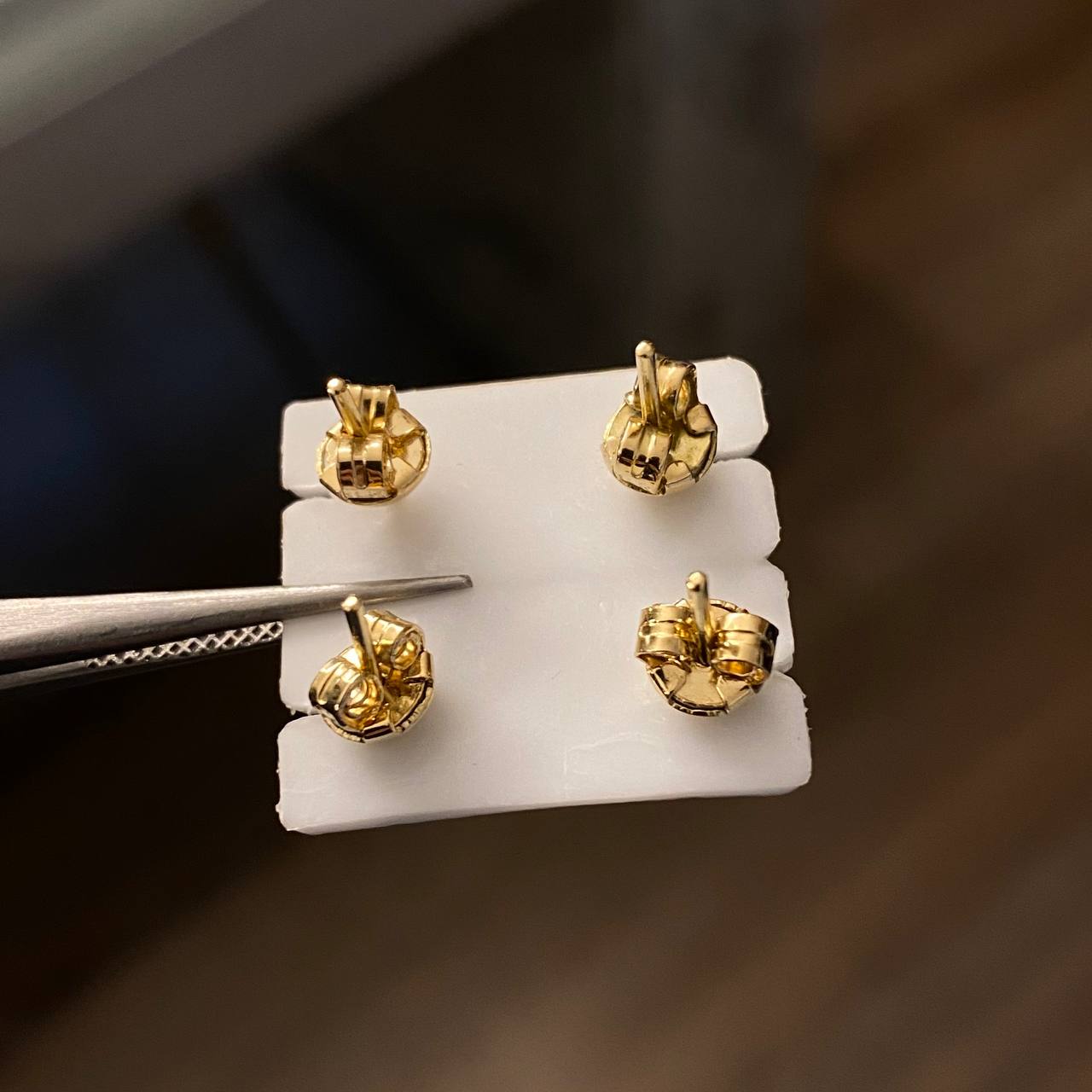 Topos 1.75gr Esmeralda 60pts Broche Mariposa Oro Amarillo (Joya)*