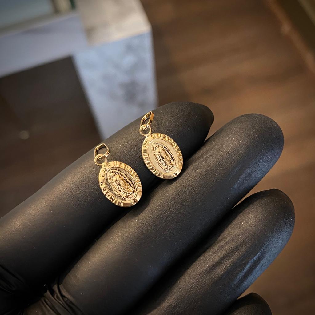 Dije Virgen de Guadalupe 0.35gr/1.6cm Soplado Oro Amarillo