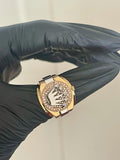 Anillo Corona Rx 6.65gr-T8 3/4 Tres Oros