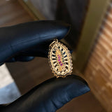 Dije Virgen de Guadalupe 4.75gr / 3.3cm Circones Blancos Verdes Fucsias Oro Amarillo