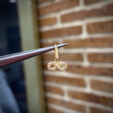 Dije Infinito 0.3gr/1.1cm Tiny Circones Blancos Oro Amarillo