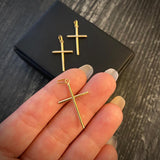 Dije Cruz 0.65gr/3.3cm Lisa Oro Amarillo Nac.Esp.*