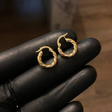 Candongas 1.15gr / 1.3cm Espiral Oro Amarillo Emmi